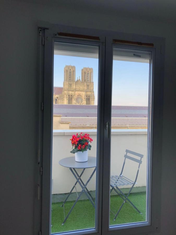 Studio Cosy Vue Cathedrale Reims Luaran gambar