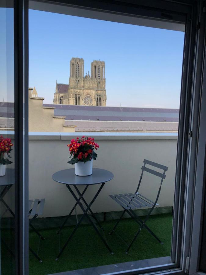 Studio Cosy Vue Cathedrale Reims Luaran gambar